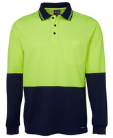 JB's HV L/S COTTON BACK POLO -  6HPL